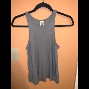 Free People grey razor back tank top